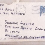 Anthrax letter sent to Sen. Daschle/fbi photo