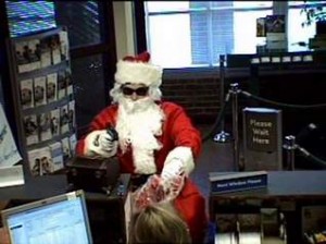 A robber dressed as Santa Claus robbed a metro Nashville bank. 