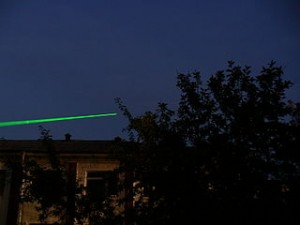 Light from a Laser pointer via Wikipedia