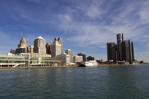 Detroit riverfront. Photo by Steve Neavling. 