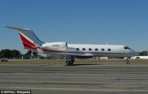 A Gulfstream IV jet like this was used numerous times to send immigrants home. 