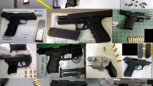 Recently discovered guns, courtesy of TSA. 
