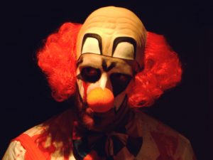 Creepy clown, via Wikipedia