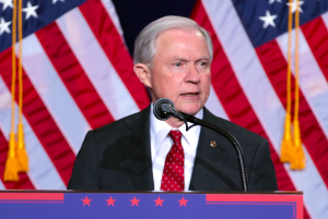 Attorney General Jeff Sessions during the Trump campaign. 