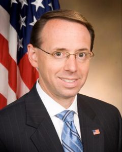 Deputy U.S. Attorney General Rod Rosenstein