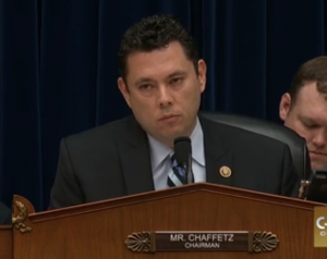 Rep. Jason Chaffetz was the chairman of the House Oversight Committee. 
