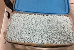 About 30,000 pills laced with fentanyl were discovered by the DEA. Photo via DEA. 
