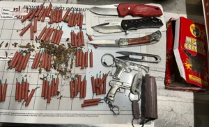 TSA Discovers Fireworks, Replica Guns, and Knives in Passenger’s Carry-On at LAX